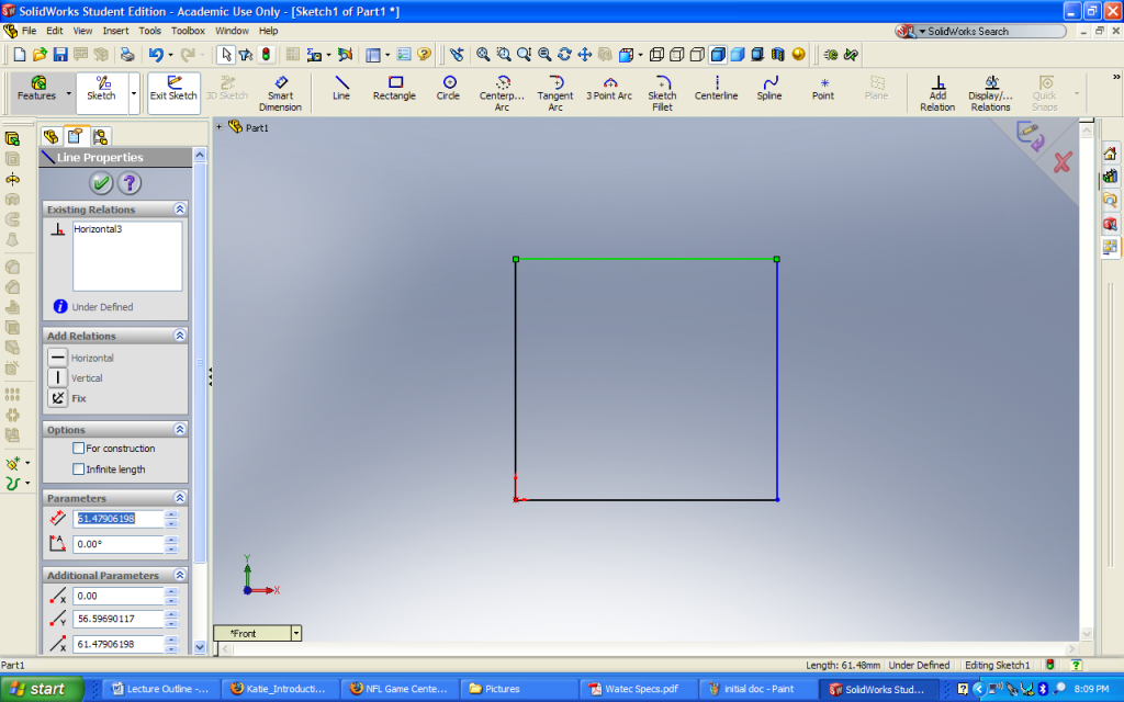 Figure 3: Line Properties