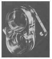 Figure 2. Monolithic plastic optical assembly made of PMMA