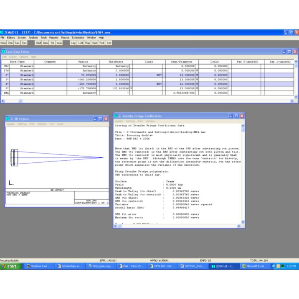 Tolerancing in ZEMAX 2